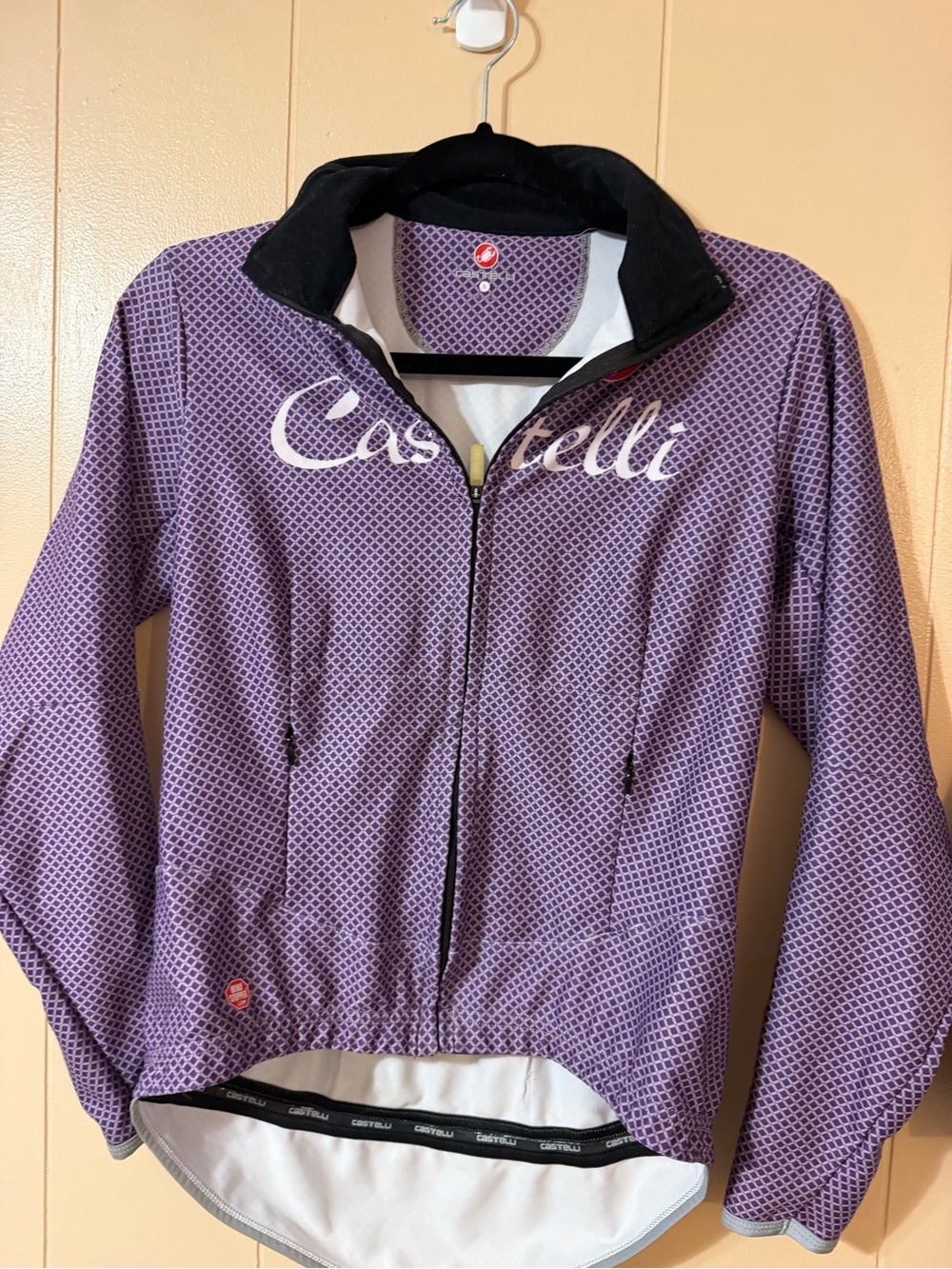 Castelli women’s purple long sleeve cycling jersey